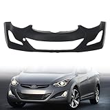 Front Bumper Cover Primed Compatible with 2014-2016 Elantra #HY1000204
