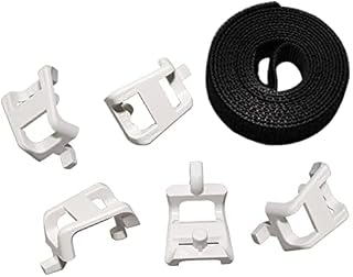 5-Pack Plastic Saddle Tie Kit, for Cable Management in Structured Media center