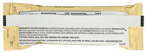 David Protein, Barra de Mantequilla de Maní Salada 2.05 oz miniatura 2