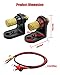Battery Jump Post Kit with Cable and Mounting Bracket Fit for Can Am X3 Polaris RZR 2 or 4 Seats, Heavy Duty Remote Battery Charging Post Kit for UTV ATV Truck Car Trailer Boat Diesel Engine