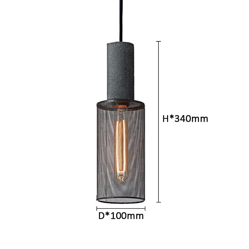 Lampe suspendue LED en fer forgé créative et moderne