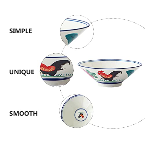 HEMOTON Tigela de Arroz Japonês Chinesa: 7 Polegadas Tigela de Ramen Bowls Refei??o Prep Tigelas De