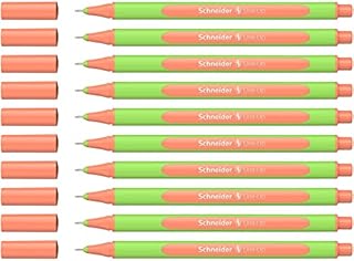 Schneider Line-Up pastelowe cienkopisy (cienkopisy trójkątne, grubość kreski 0,4 mm, obudowa z biobazanego tworzywa sztucznego) 10 sztuk, pastelowo-morelowy