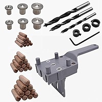 GUFUZI Dowel Jig Kit For Woodworking Doweling Jig Kit 3 In 1 Drill Hole Guide Jig Precise Drilling Locator Puncher Positioning Guide I4113284146