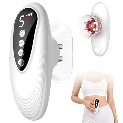 3in1 Schröpfmassagegerät Modellierung und Straffung, Cellulite Massagegerät, Schröpfgerät Massagegerät Elektrisch 5 Stufen, Schröpfen Cellulite Massager für Bauch Beine Po & Lipödem Massagegerät