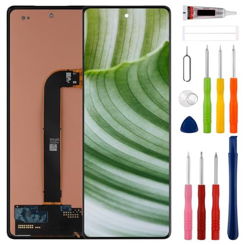 SWARK Novo visor LCD TFT de 7,6 polegadas para Galaxy Z Fold 2 5G SM-F916B F916U F916W com kit de ferramentas de reparo atualizado - sem função de impressão digital
