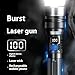 Cohbskj Benighty Flash Light, 2025 Upgraded Ultimate Survival Flashlight, Long Range 5000ft, LCD Digital Display, Acting As A Power Bank with 8 Light Modes, Outdoor (2PCS)