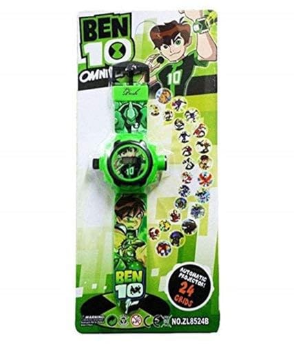 Image of Acnos Brand- Digital 24 Images Projector 7 Character Watch for Kids Boys Rubber Material Watch Diwali Gift Birthday Return Gift Best Digital Toy Watch for Boy's Girl's