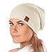 Produktbild Mikos* Beanie für Damen | Frühling Mütze für Damen in Beige | Herbstmütze Damen | Long Slouch Beanie | Mütze mit hohem Tragecomfort |699 (Beige)