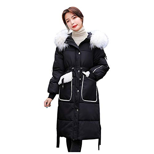 Damen Winter Jacke Steppjacke Mantel Parka gesteppt Warm Plüschmantel Oberbekleidung Outwear Fahsion Frottee-Kapuzenjacke Langen