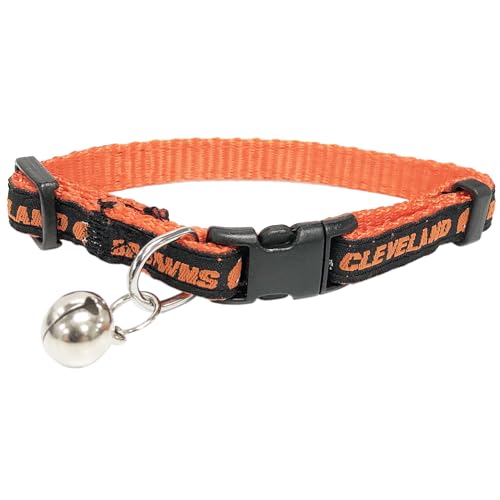 nfl cat collar cleveland browns satin cat collar football team collar for dogs amp cats a shiny amp colorful cat collar with ringing bell pendant