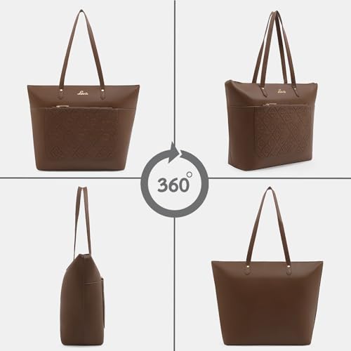 Image of Lavie Women's Hannah Deboss Tote Bag for Women | Tote Bag for Work | Ladies purse | Stylish Shoulder Bag | Gift for Women