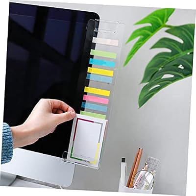 2pcs Monitor Memo Note Board Phone Message Memo Board Computer Screen Easy Install