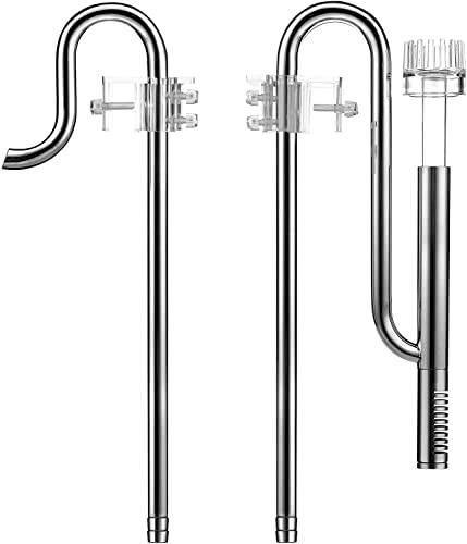 Image of VAYINATO Mufan Stainless Steel Inlet Outlet Pipe for Aquarium Cannister Filter with Surface Skimmer (13 MM (Suits 12 /16 MM Hose Tube)) by Petzlifeworld