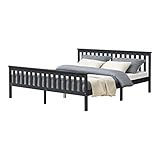 Esta cama de pino estable con reposacabezas elevado es una solución cómoda para dormir para cualquier habitación, y su diseño es especialmente adecuado para las personas mayores.