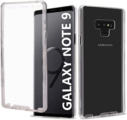 L'EQUIPAGE® Coque pour Samsung Note 9 avec protège écran Transparent Silicone 360 Note9 Intégral Etui Housse arrière Galaxy Note 9 Cover