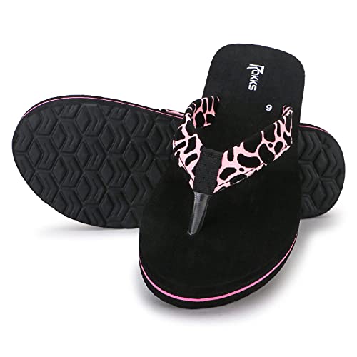 Image of ROKKS Woman's Fashionable Mid-Heel Sandals Flip-Flops Regular Wear Comfortable Slipper for Girls / Ladies(AE-Heel-031)