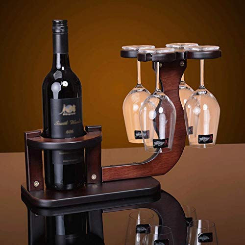 SKREOJF Support de vin en Bois de Bambou de Forme de comptoir, élégant et Moderne, Support de Stockage de vin de Dessus de Table pour - Image 3