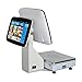 ZHONGJI Fruit Vegetable Supermarket Retail Store POS Solution System Touch Screen Cash Register Scale with Built-in Receipt Printer+POS Software+Desktop Scanner