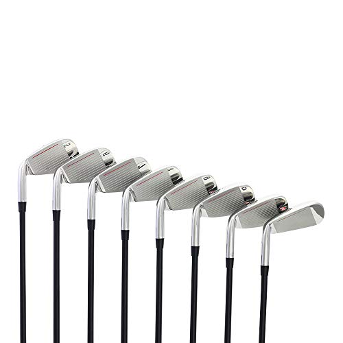 Majek K6 Iron Set Complete 8-Piece Men's Iron Set (4-Pw, Sw) Right Handed Graphite Regular Flex R Flex Club #TOP3