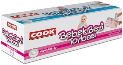 Cook Bebek Bezi Torbası, 30 Yaprak, Sabun Kokulu