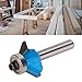 Marhynchus Router Bit, 45 Degree 1/4in Round Shank Chamfer Tool with Top Bearing for Woodworking MDF Solid Wood Particleboard Plywood (1/4*5/16)