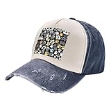 ZISHAK Gorra de béisbol y sombrero de pesca, diseño de huellas de perro, 2 estándares, escala 2_00x, elegante y práctico sombrero deportivo para todas las estaciones, Dog Paw Prints