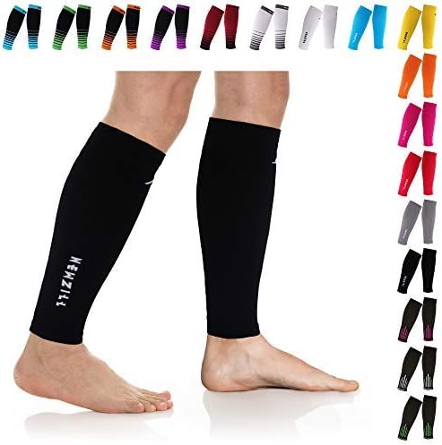 NEWZILL Compression Calf Sleeves (20-30mmHg) for Men & Women - Perfect Option to Our Compression Socks - for Running, Shin Splint, Medical, Travel, Nursing