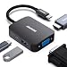 BENFEI USB C HUB 4in1,USB C Multiport-Adapter mit 4K HDMI/ 1080P VGA/ 5Gbps USB 3.0 Data Port/Typ C 60W Power Delivery,kompatibel für iPhone 15 Pro/Max MacBook Pro/Ai iPad Pro iMac Galaxy S23,Schwarz