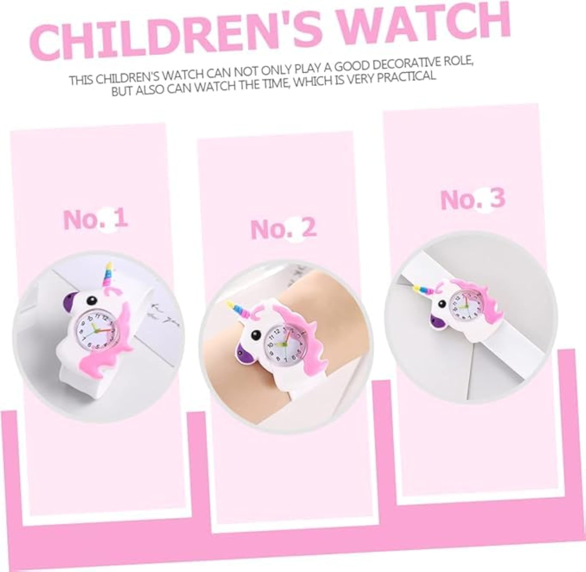 Cartoon Quartz Wrist Watch for Kids, Birthday Gift