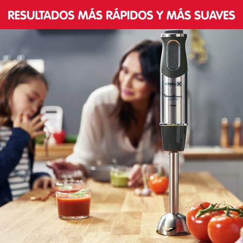 Moulinex-Quickchef-DD65H8-Batidora-de-mano-1000-W-con-4-accesorios-1000-W-10-velocidades-accesorio-pasapure-picadora-varillas-vaso-medidor-y-pie-metalico-cuchillas-de-acero-robustas