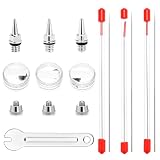 QWORK® Kit de Remplacement pour aérographe, Buses, Capuchons et Aiguilles...