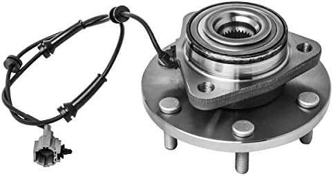 Front Wheel Hub and Bearing Assembly Left or Right Compatible With Infiniti QX56 Nissan Titan Armada Pathfinder Armada AUQDD 515066 [ 6 Lug W/ABS ]
