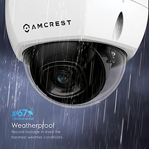 Amcrest Ultrahd 4K (8Mp) Outdoor Security Poe Ip Camera, 98Ft Nightvision, 2.8Mm Lens, Ip67 Weatherproof, Ik10 Vandal Resistant Dome, Microsd Recording, White (Rep-Ip8M-2493Ew) (Renewed) #TOP5