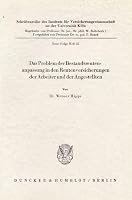 Das Problem Der Bestandsrentenanpassung in Den Rentenversicherungen Der Arbeiter Und Der Angestellten 3428006283 Book Cover