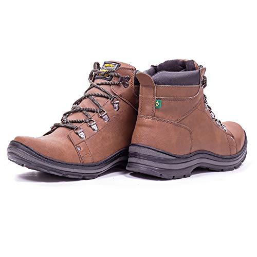 Bota Masculina Coturno Cano Confort Trilha Adventure Whisky WHISKY, 39