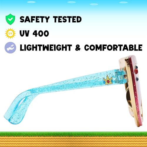 ARKAID Official Super Mario Sunglasses for Kids | Mario, Luigi or Peach | UV 400 | One Size Fits Most Kids2