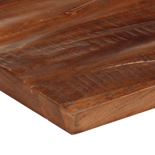 Bois de récupération massif pour ce plateau de table rectangulaire rustique d'exception