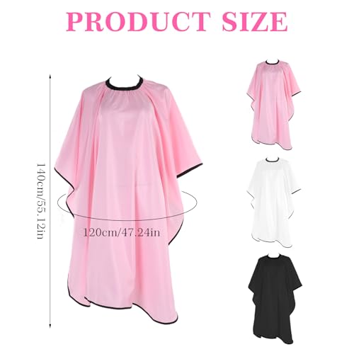 6 capas de barbeiro profissional para corte de cabelo 139 x 119 cm, à prova d'água, cabeleireiro, p