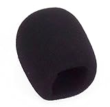SM57 Pop Filter - Mic Windscreen Narrow for Barrel Style Instrument Microphone, Performance Plus Deluxe Black Foam (WS-2)