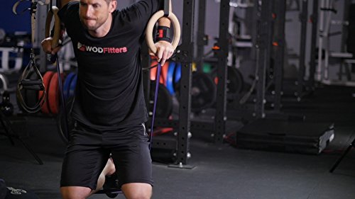 Wodfitters Stretch Resistance Pull Up Assist Band With Eguide, #1 Red- 10 To 35 Pounds (1/2 "4.5Mm) #TOP4