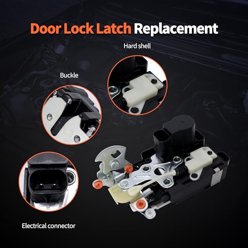 Image of HiSport 15066132 Door Lock Latch Actuator Front Driver Side - Compatible with Chevy S10 1998-2003 GMC Sonoma 1998-2003 - Replace 16631171 931260