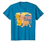 Produit officiel Disney Disney Le Roi Lion Young Simba Nala 90s T-Shirt T-Shirt