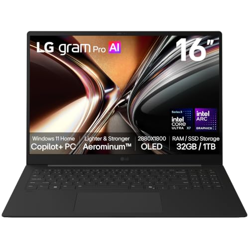 Image of LG gram Pro 16Z90U 16" OLED Laptop | Intel Core Ultra X7 358H | Win 11 Home