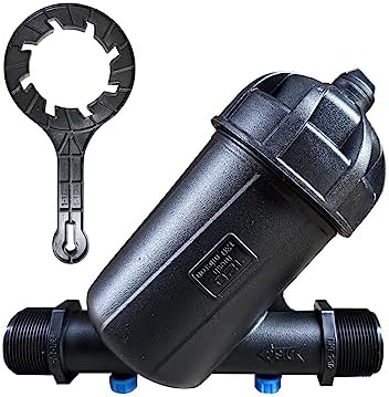 Irrigation Y Strainer, Disc Filter - 88 GPM, 120 Mesh,1-1/2" NPT