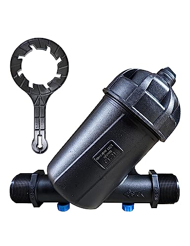 UPLYKKE Irrigation Y Strainer, Disc Filter - 88 GPM, 120 Mesh,NPT Male Thread, 1-1/2'
