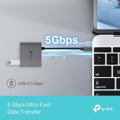 Image of TP-Link USB C Hub 3-in-1 Multiport Adapter (UH3020C) | 4K HDMI | 100W Power Delivery | 1xUSB-A 3.0 Port | 5Gbps High-Speed Transfer | USB C Dongle for MacBook, iPad, ThinkPad and More | Plug and Play