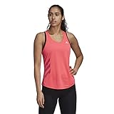 Normale Passform adidas Damen 3-Streifen Personal Best Run It Tank Shirt Gr. Large, Signal Pink