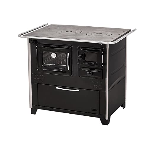 Fogão a Lenha Hidro N2 Prime Box Lado Esquerdo Preto