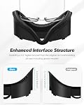 SUPERUS Interface faciale & Pad de couverture visage pour Meta Quest 3 - VR Accessoires compatibles avec Meta/Oculus Quest 3, Un-piéce Anti-Light fuites en cuir doux PU Pad de coussin du visage